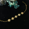 Gold Tone Floral Kundan Choker