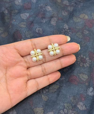 Tiny Pearl Earrings