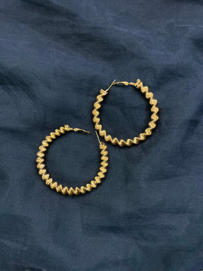 Golden Hoop Earrings