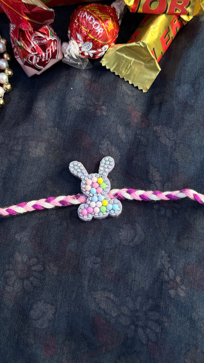 Beaded Rabbit Kids Rakhi