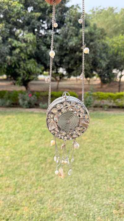 Instagram Viral Silver Brass Bag