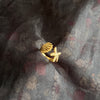 Gold Plated Starfish & Shell Ring