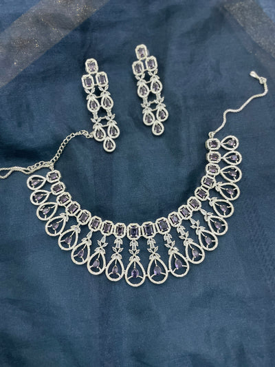 Inaara Sonali AD Bridal Necklace Set