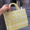 Lime Jacquard Mini Tote