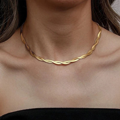 Twisted Gold Polished Chain