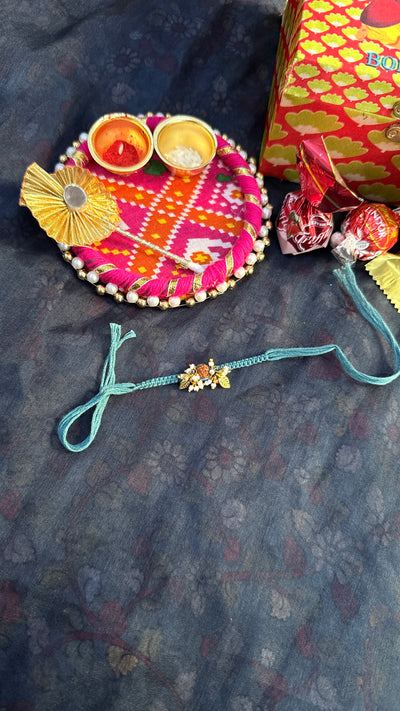 Green Rudraksh Rakhi