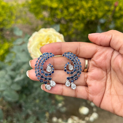 Zyna Sapphire AD Earrings