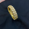 Gold Tone Polki Kada (Size 2/4)