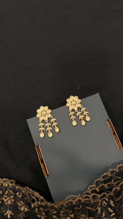 Polki Flower Earrings