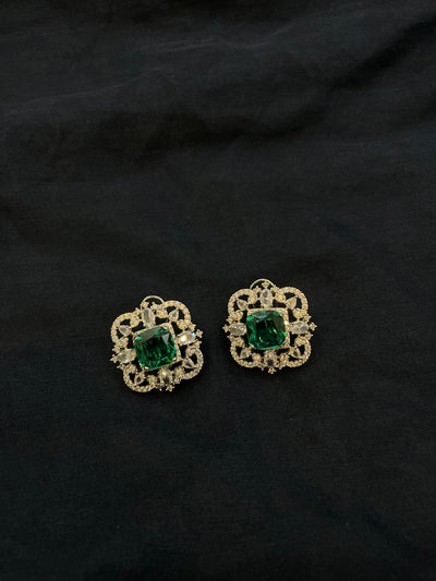 Inaara Aashima Emerald AD Studs