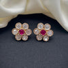 Polki Flower Studs Earrings