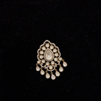 Amaira Polki Moissanite Brooch