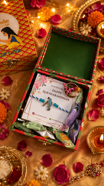 Cricket Rakhi Hamper Set