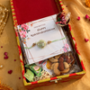 Green Embroidered Rakhi Hamper Set