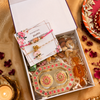 Pink Lotus Rakhi & Lumba Hamper Set