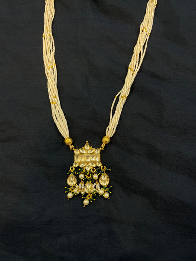 Pearl Pachi Kundan Necklace
