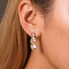 18kt Plated Crystal Drop Earrings