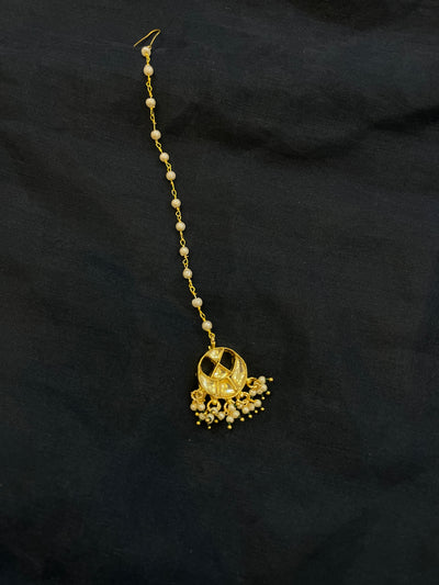 Pachi Kundan Small Maangtikka