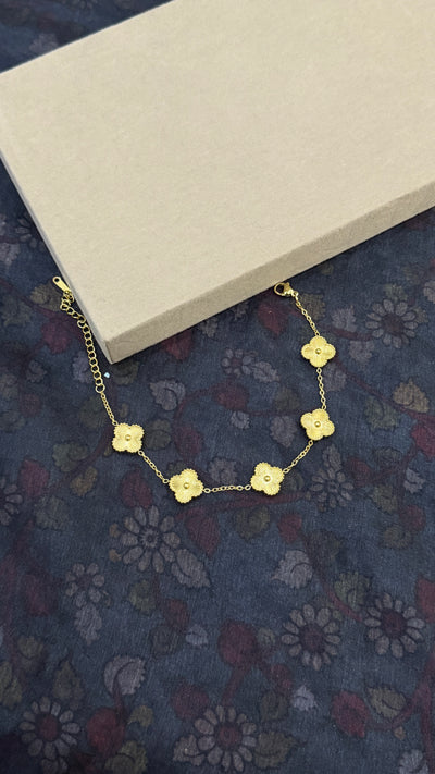 Golden Clover Bracelet