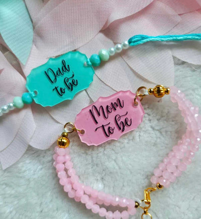 Dad to be & Mom to be Rakhi & Lumba Set