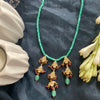 Green Gold Tone Kundan Necklace