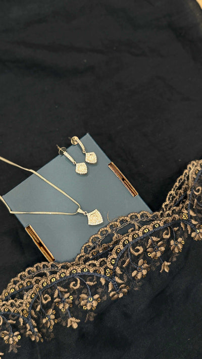 Polki Pendant Necklace Set