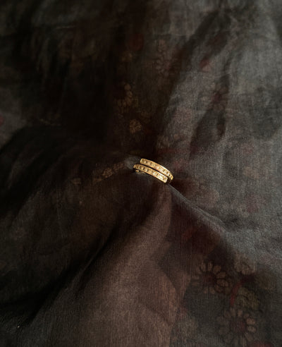 Gold Plated CZ Band Ring