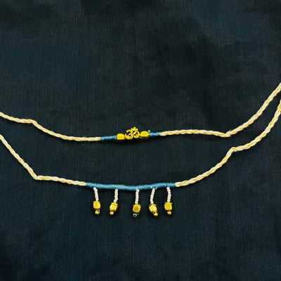 Om Rakhi and Lumba Set