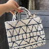 Jacquard Fuzz Mini Tote Bag