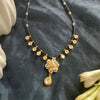 Gold Tone Pachi Kundan Mangalsutra Necklace