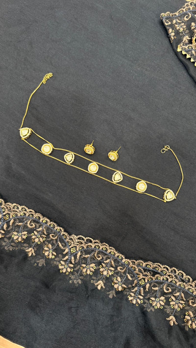 Polki Choker Necklace Set