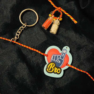 Number One Bhai Rakhi for kids (can be turned into keyring after)